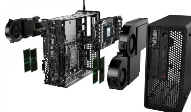Lenovo ThinkStation P360 Ultra mazā darbvirsmā ir 16 CPU kodoli un GPU