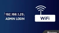 Gebruikersnaam, wachtwoord en WiFi-configuratie voor de 192.168.1.25 Admin Login-pagina