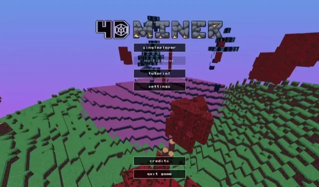 Kāds izveidoja 4D Minecraft klonu