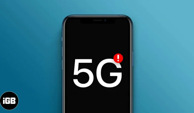 5G ei toimi iPhonessa: Tässä on korjaus