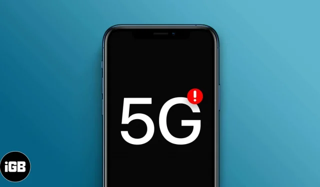 5G não funciona no iPhone: aqui está a correção