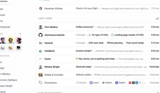 Les anciens employés de Google ressuscitent l’interface de Google Inbox en tant qu’e-mail « à ondes courtes »