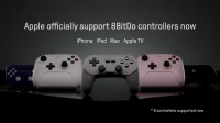 The firmware update adds Apple compatibility to these 8BitDo game controllers.