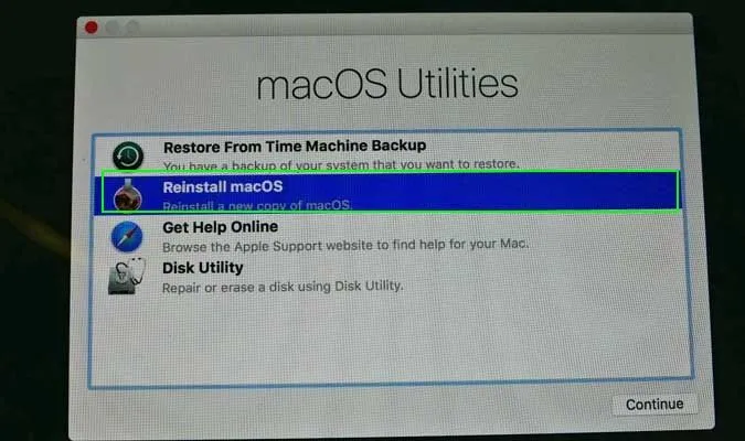 How to factory reset MacBook Air?