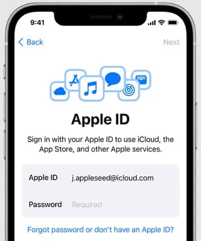 Logga in med Apple-ID