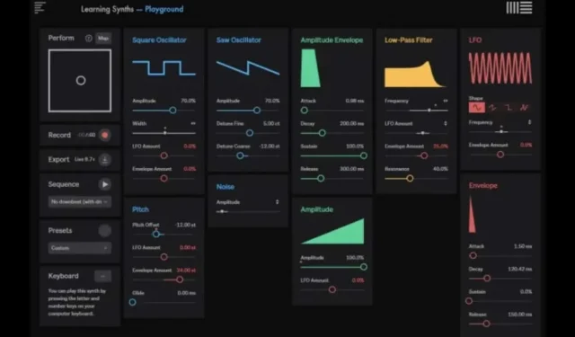 Ableton werkt zijn Learning Synths-site bij met opnemen en exporteren