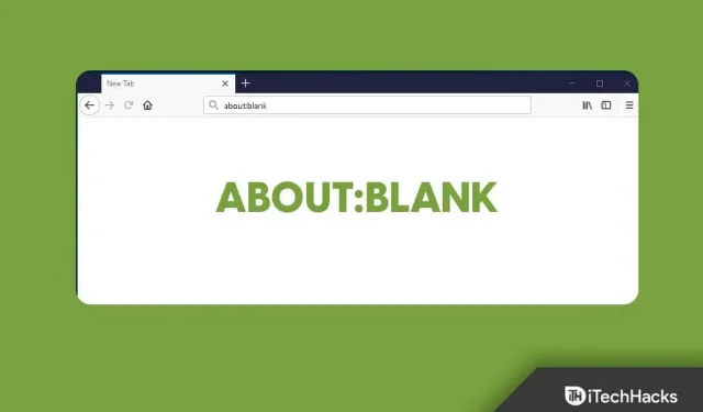 Co je o Blanku? Jak odstranit about:blank blocked?