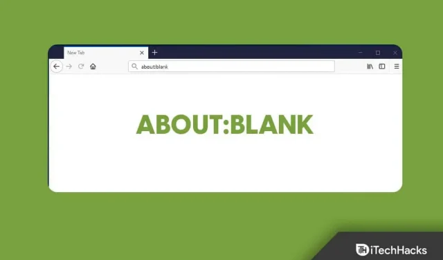 Что такое Бланк? Как удалить about:blank заблокирован?