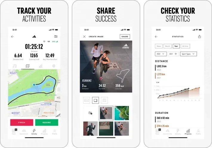 Aplikacja Adidas do biegania
