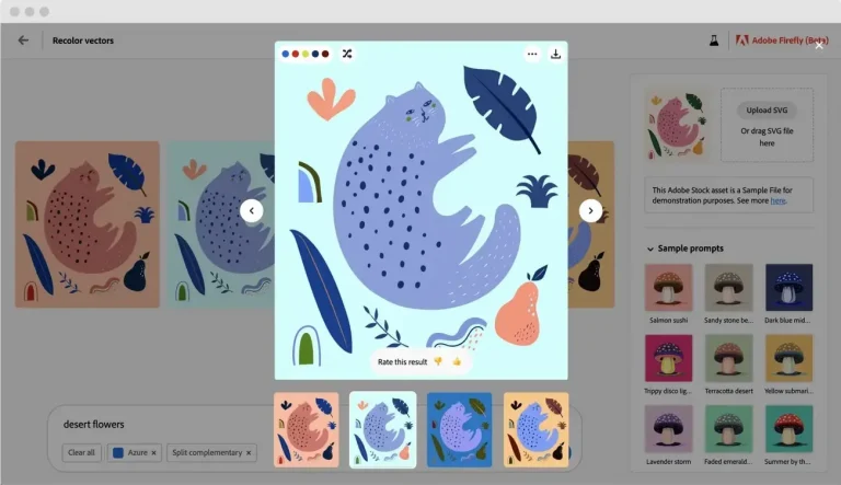 Adobe Illustrator can now recolor your vectors with generative AI models.