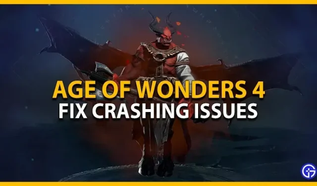 Sådan løser du Age of Wonders 4 crash-problemer