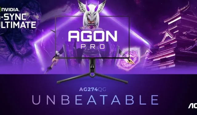 AOC představuje herní monitor Agon Pro AG274QG s obnovovací frekvencí 240 Hz a Nvidia G-Sync Ultimate