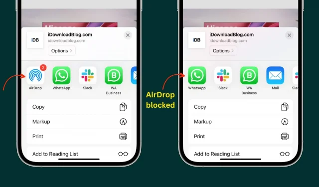 Como desativar ou restringir o Airdrop no seu iPhone, iPad e Mac