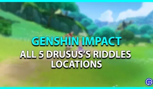 Impacto de Genshin: Todos os 5 locais misteriosos de Drusus