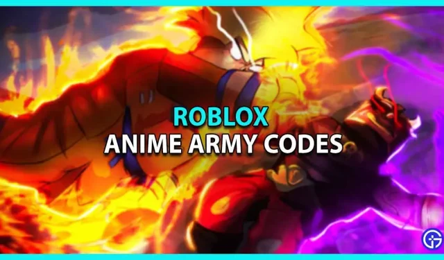 Codes Anime Army (juuni 2023)