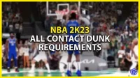 NBA 2K23: Vereisten voor contactdunken