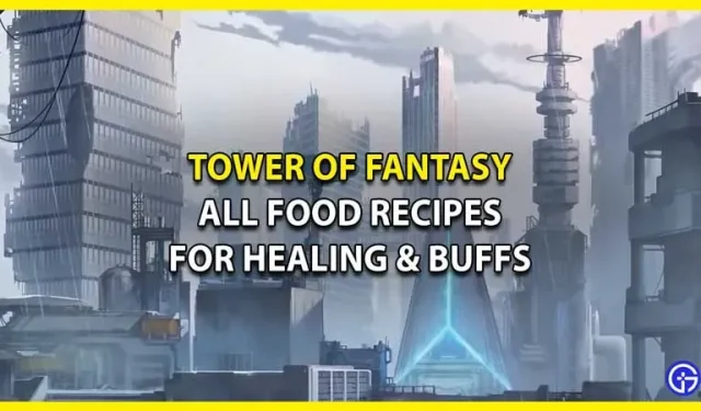 Tower Of Fantasy: Toutes les recettes alimentaires pour la guérison et le polissage