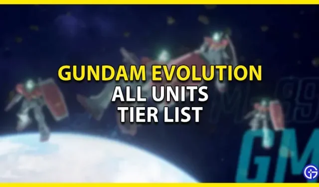 Gundam Evolution: lista de todas as unidades
