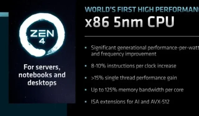 AMD rivela più dettagli su Ryzen 7000 e conferma i nuovi processori di gioco con 3D V-Cache