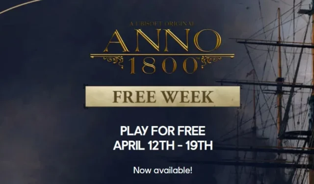Anno 1800 da Ubisoft está atualmente livre para jogar