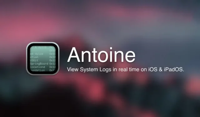 Antoine ist eine Echtzeit-Systemprotokoll-Viewer-App für iOS 13.0-16.2-Geräte.