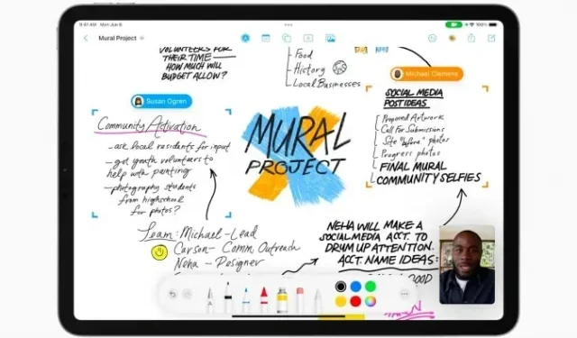 Die Freeform-Whiteboard-App von Apple steht Entwicklern zur Verfügung