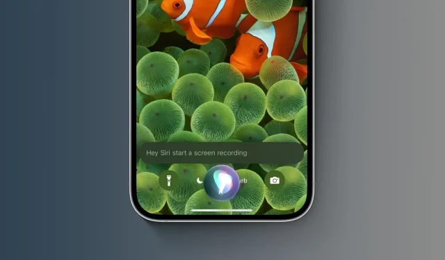”Hej Siri, starta skärminspelning” kommer att fungera i iOS 16.5