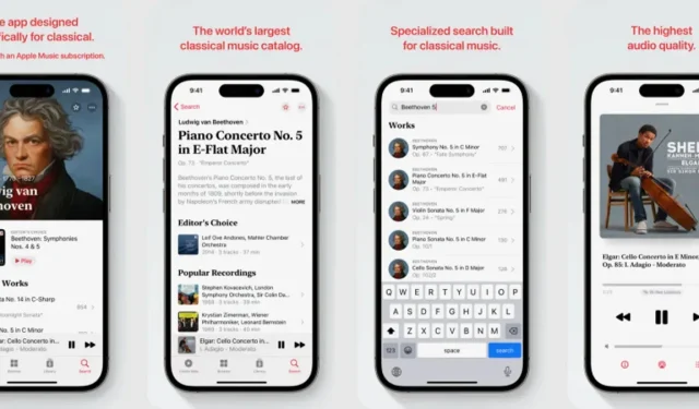 Apple Music Classical vychází 28. března