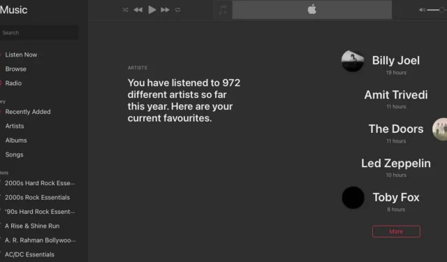 Apple Music can also provide you with Spotify stats