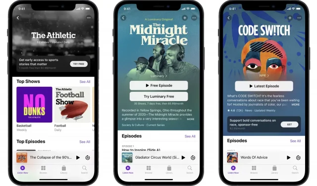 Apple inwestuje w oryginalne podcasty z możliwością uruchamiania nowych filmów i programów Apple TV+.