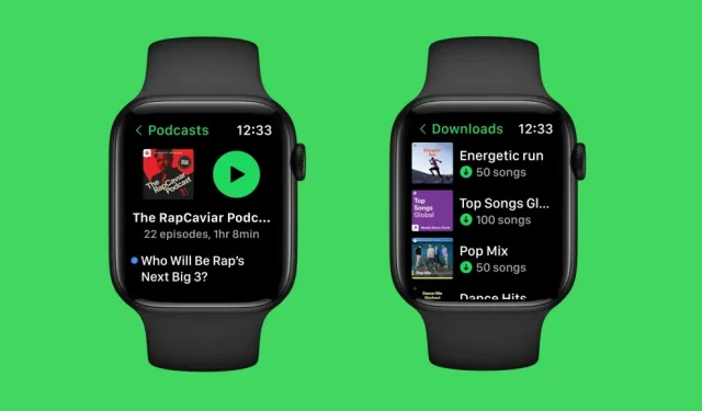 Agora você pode baixar músicas offline para Spotify para Apple Watch sem iPhone