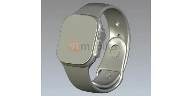 Apple Watch Pro: Rendering shows larger screen and new button