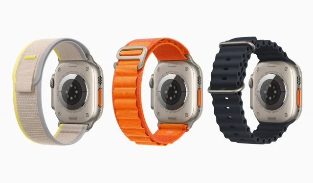 Візуальне відео, на якому показано всі три браслети Apple Watch Ultra.