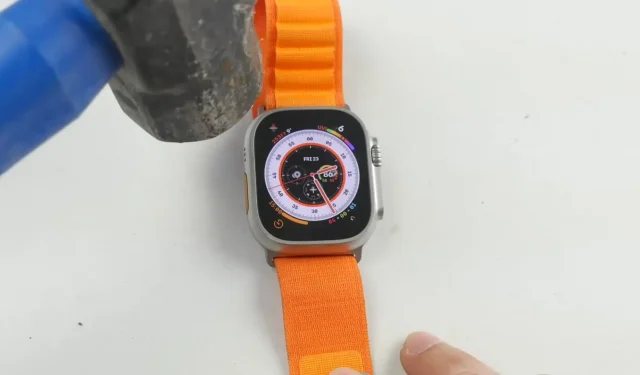 Test warunków skrajnych Apple Watch Ultra: stół pęka przed szafirowym ekranem