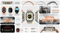 Аккумулятор Apple Watch Ultra увеличился на 76 процентов.