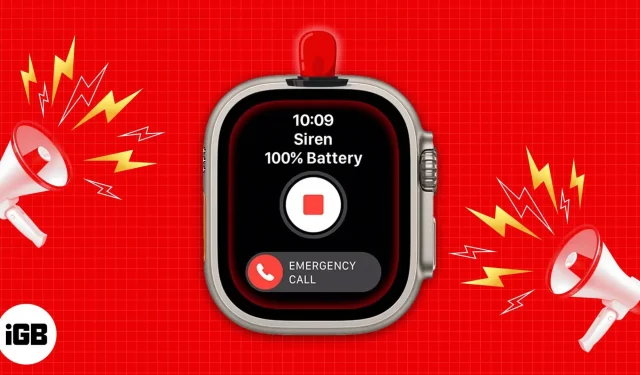 Cómo usar la sirena en Apple Watch Ultra