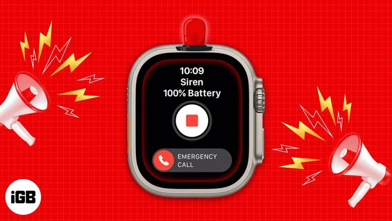 How to use the siren on Apple Watch Ultra