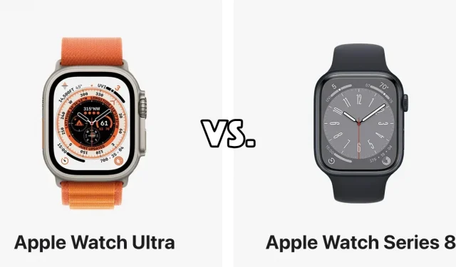 Confronto: Apple Watch Series 8 e Apple Watch Ultra