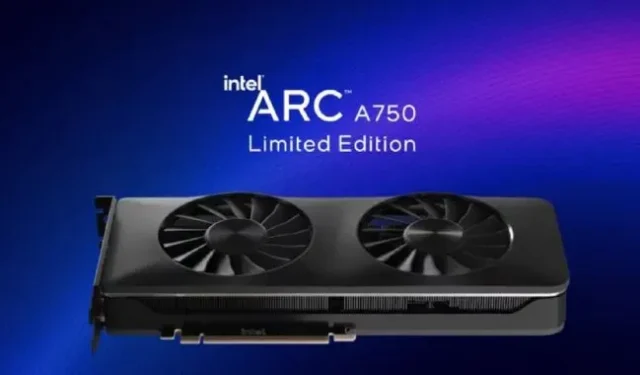 Intel のベンチマークは、Arc A750 GPU が RTX 3060 よりも優れていることを示しています。