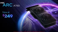Intel obniża cenę procesora graficznego Arc A750, pokazując optymalizacje sterowników
