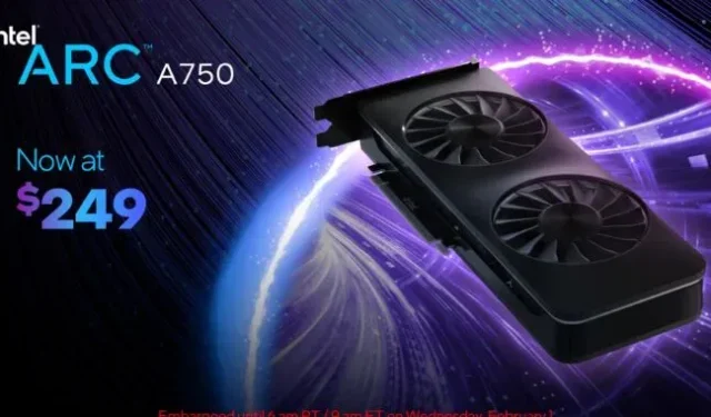Intel reduce el precio de la GPU Arc A750, mostrando optimizaciones de controladores