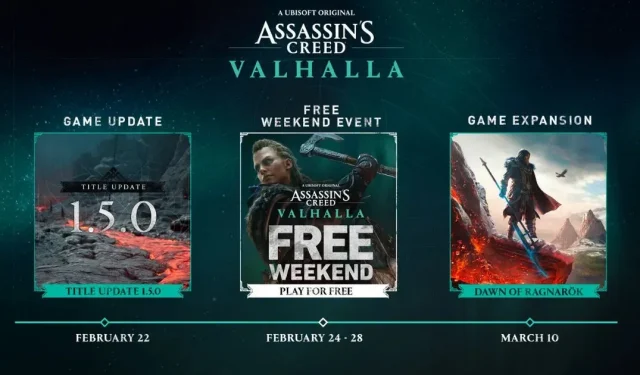 Assassin’s Creed Valhalla sera gratuit du 24 février au 28 février