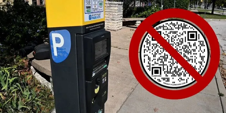 Fraud with QR codes at parking meters