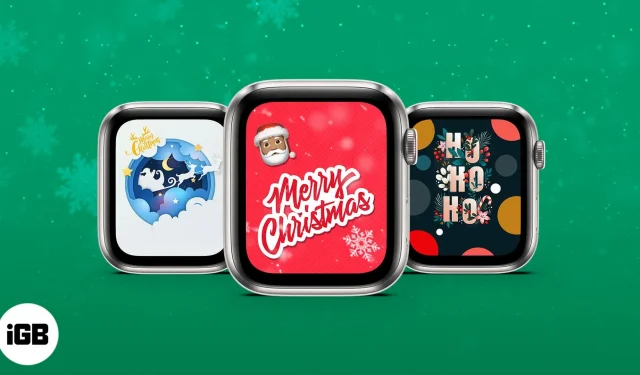 Meilleurs cadrans de montre de Noël Apple Watch en 2022 (téléchargement gratuit)