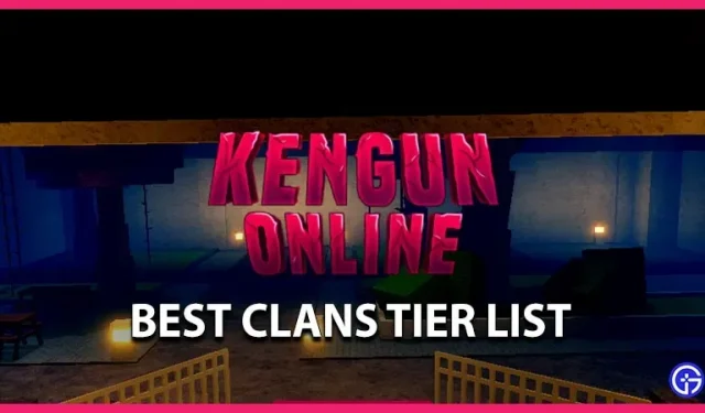 Kengun internetinių klanų pakopų sąrašas (2022 m. gruodžio mėn.)