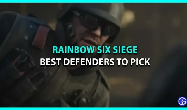 Bedste forsvarsspillere i Rainbow Six Siege