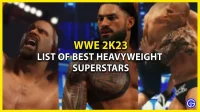 De beste zwaargewicht supersterren in WWE 2K23