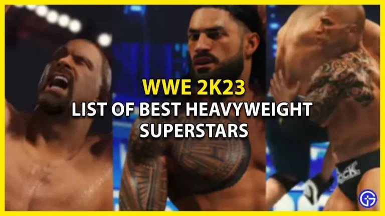 The best heavyweight superstars in WWE 2K23