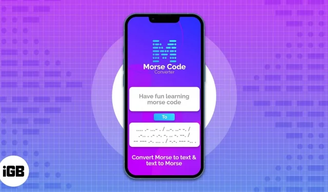 2022 年 iPhone 和 iPad 最佳摩爾斯電碼應用