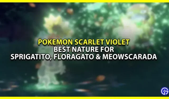 Pokemon Scarlet Violet: Beste Natur für Sprigatito, Floragato und Meowscarada
